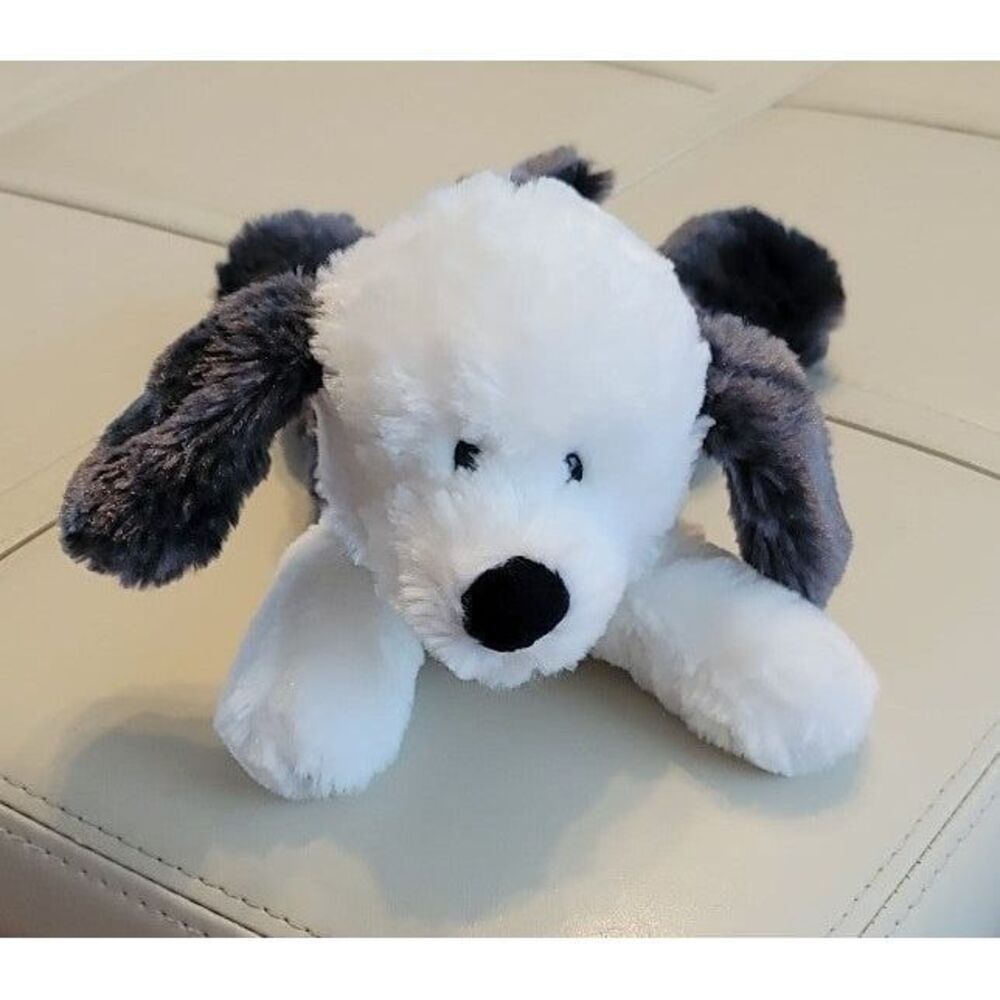 RARE- GUND Baley White & Gray Dog BALEY 10" plush
